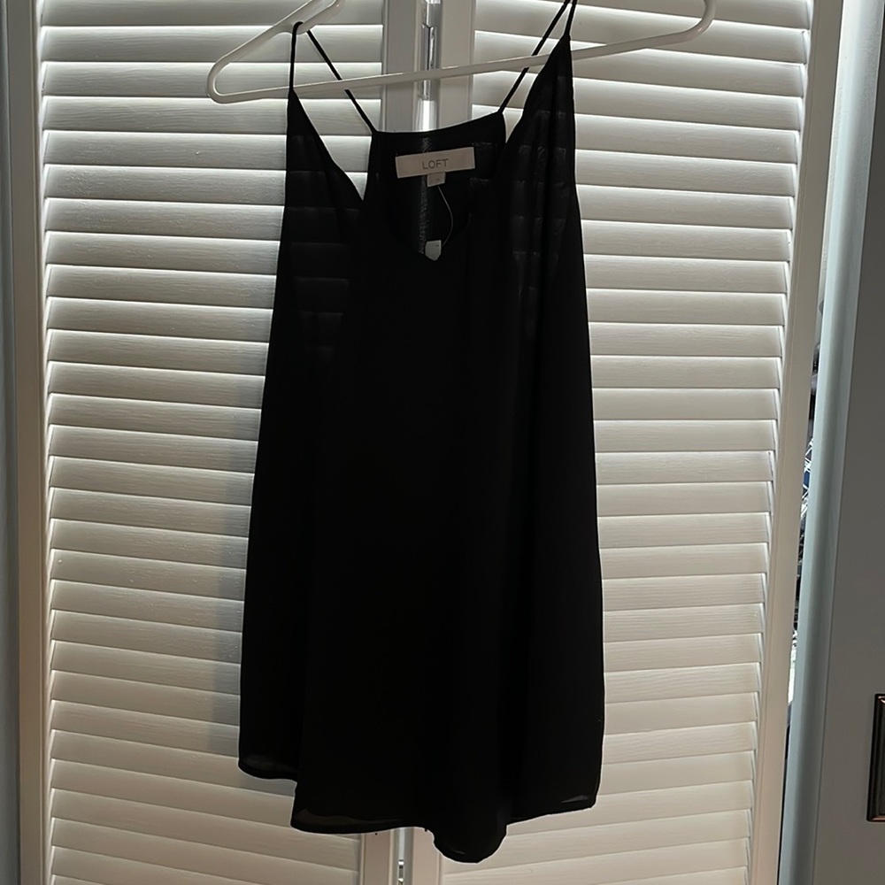 The Loft black blouse